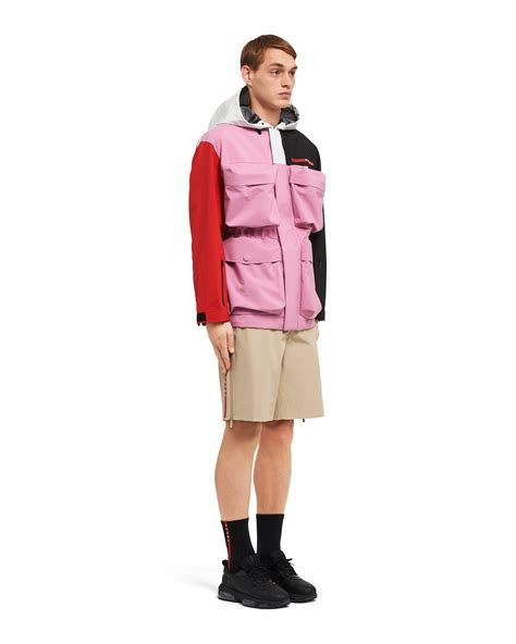 Wisteria/red Technical fabric cargo jacket 